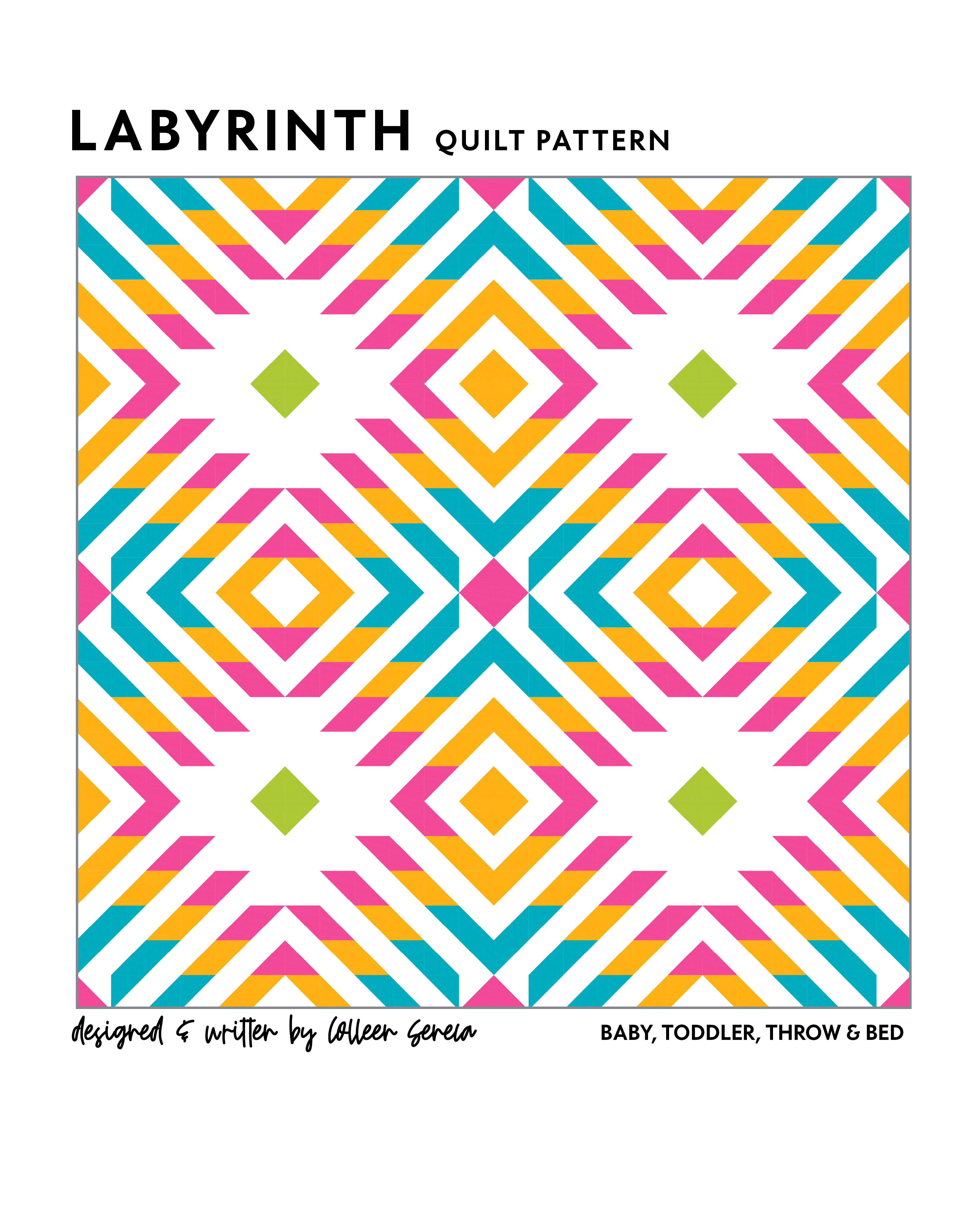 London Labyrinth Quilt Kit - Sew-Drops